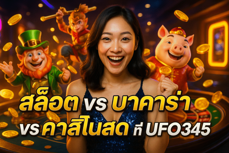 สล็อต vs บาคาร่า vs คาสิโนสด ที่ UFO345