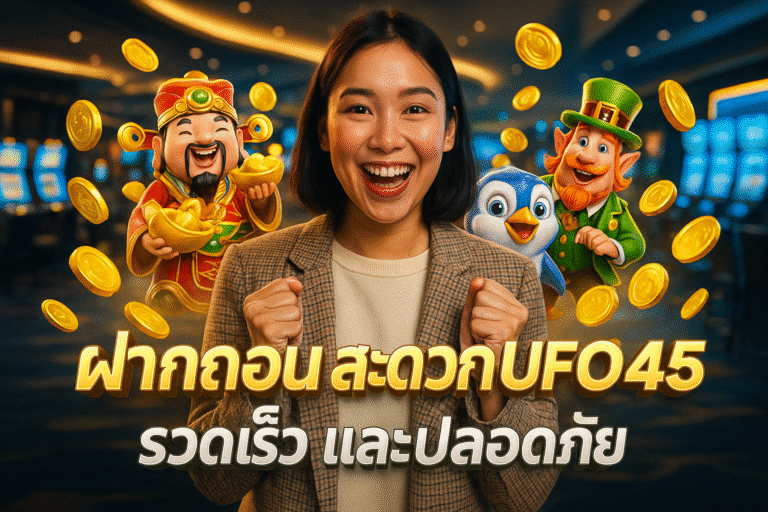 ฝากถอนสะดวก UFO345 รวดเร็ว และปลอดภัย