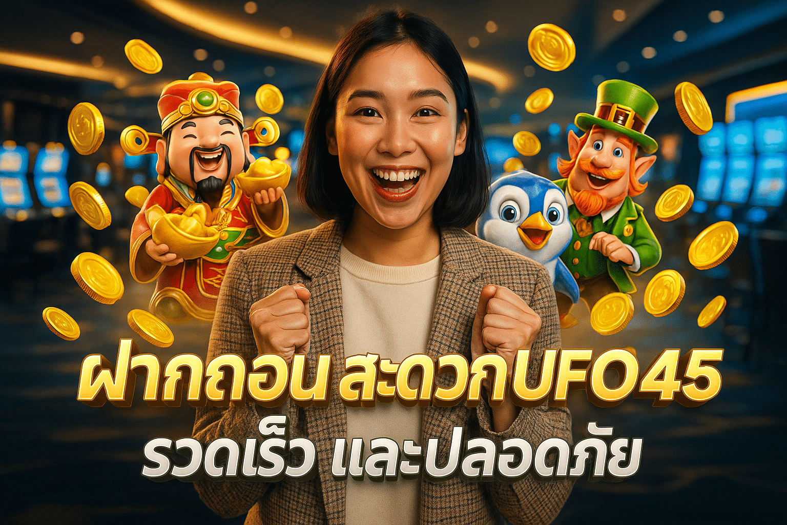 ฝากถอนสะดวก UFO345 รวดเร็ว และปลอดภัย